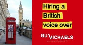 Hiring a British voice over