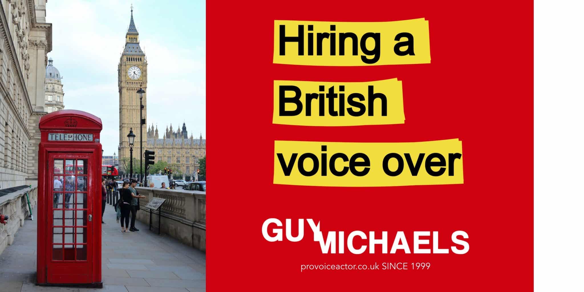 Hiring a British voice over