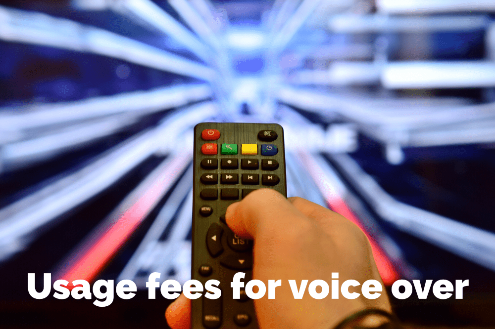Usage fees for voice over