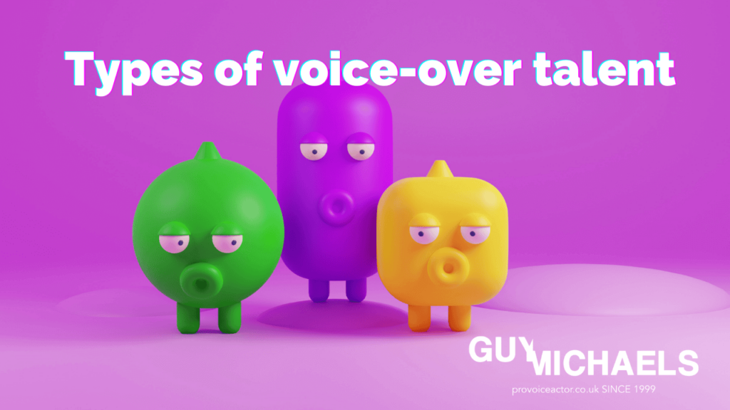 Types of voice-over talent