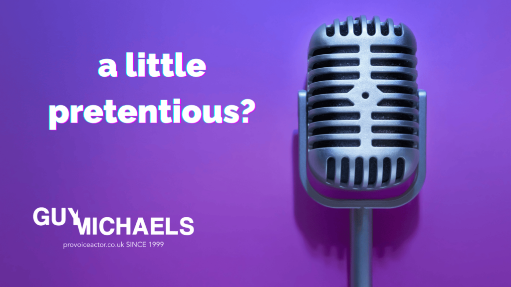 Does "Voice Artist" Sound Pretentious?