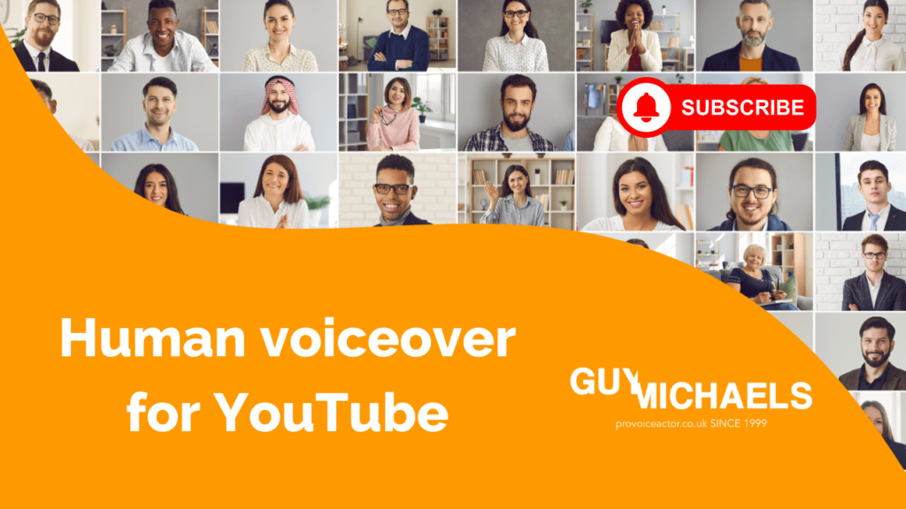 Human voiceover for YouTube